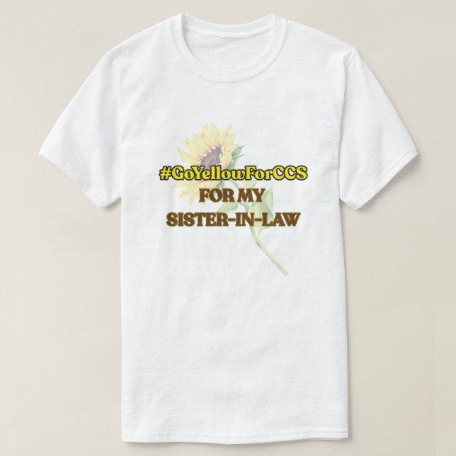 #GoYellowForCCS - camiseta suegra (Diseño del anverso)