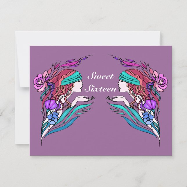 GR8 EL DULCE DIECISÉIS 16 INVITA A INVITACIONES (Anverso)