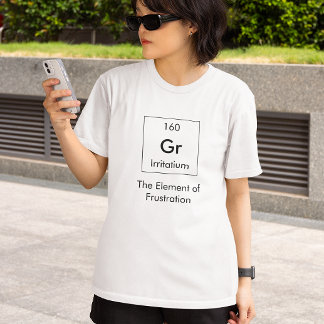 Gr El elemento de la camiseta de la frustración