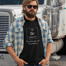 Gr El elemento de la camiseta de la frustración