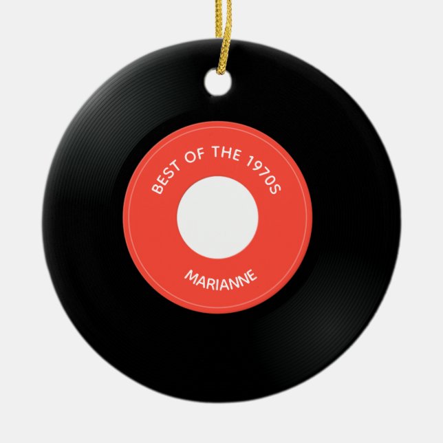 Grabación de vinilo Un solo "45" Diseño Ornamento  (Frente)