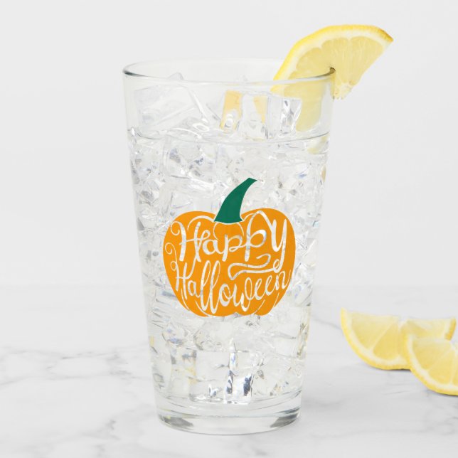 Grabación feliz de Halloween con calabaza tallada (Reverso (hielo))