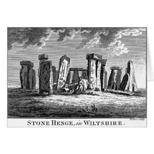 Grabado de rollo de piedra antiguo Stonehenge