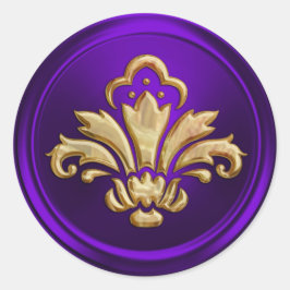 Grabado en relieve de Sello para sobres Purple Fle