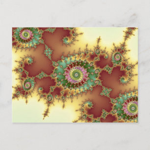 Grabado en relieve - Postal fractal