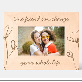 Grabados Cute Friends Cita Flores Personalizados Marcos de 