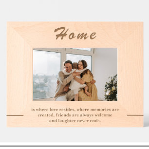 Grabados Marcos de fotos de madera personalizados con cita