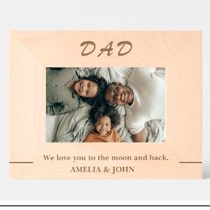Grabados Marcos de fotos de madera personalizados con cita