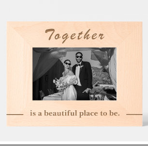 Grabados Marcos de fotos de madera personalizados con cita