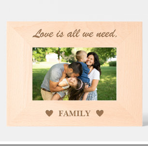 Grabados Marcos de fotos de madera personalizados con citas