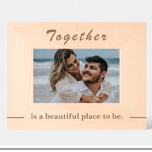 Grabados Marcos de fotos de madera personalizados con citas