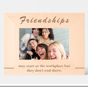 Grabados Marcos de madera personalizados con cita simple de