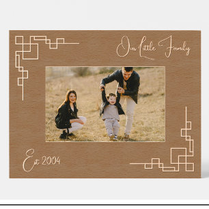 Grabados Marcos de madera personalizados para fotos de fam