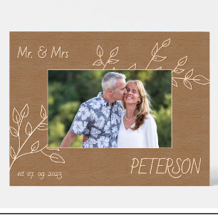 Grabados Marcos de madera personalizados para fotos de pare