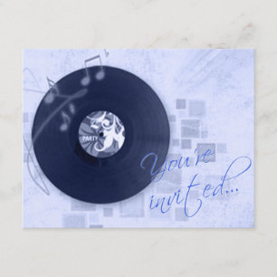 Grabar álbum en la invitación a la fiesta de Baile