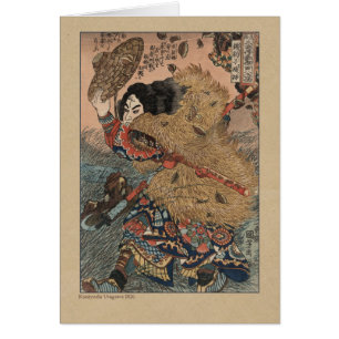Grabar en madera japonés de Kuniyoshi Utagawa