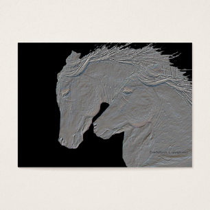 Grabó en relieve los caballos de plata de la