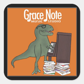 Grace Note Dinosaur Pegatinas