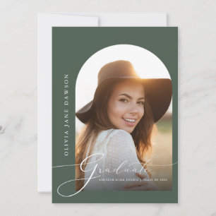 Graceful Arch Graduation Invitación