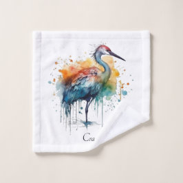 Graceful Crane, Watercolor Art, personalizado