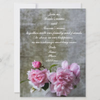 Graceful Peony Wedding Invitaciones