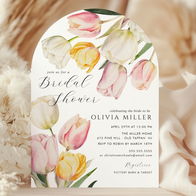 Graceful Tulips Invitación a ducha de novias (Subido por el creador)