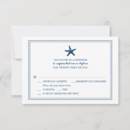 Graceus Starfish | Boda RSVP con opción de menú
