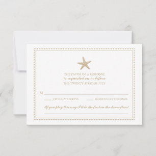 Graceus Starfish Golden Sand   RSVP de boda