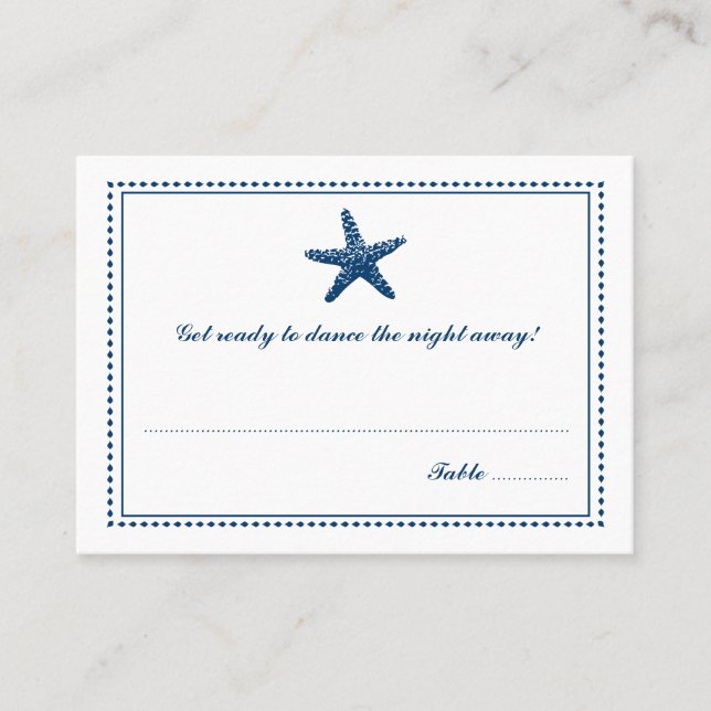 Graceus Starfish | Tarjeta de Escort para asientos (Anverso)