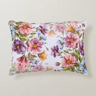 Graceus Watercolor Floral Acento Almohada