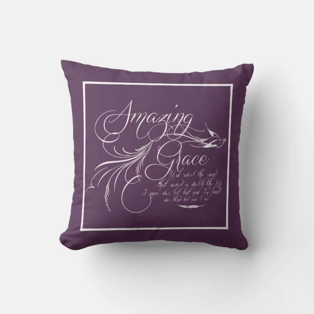 Gracia Asombrosa   Cojín Decorativo (Anverso)