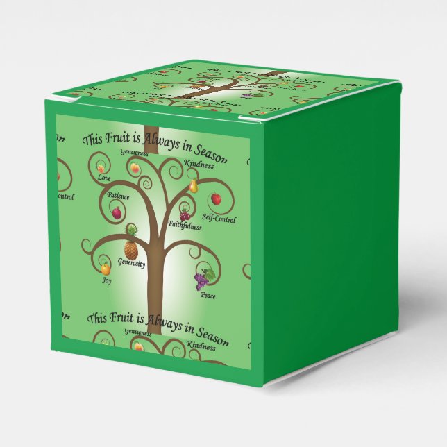 Gracia Espiritual Frutas del Espíritu Favor Cajas (Costado Anverso)