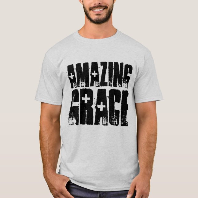 GRACIA INCREÍBLE, camisetas cristianas (Anverso)