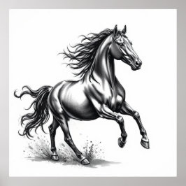 Gracia indomable: Arte de carbón de caballo