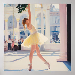 Gracia radiante: Arte ballet con elegancia ilumina