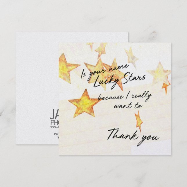 ¡GRACIAS! 5,25 x 5,25 tarjeta (Anverso / Reverso)