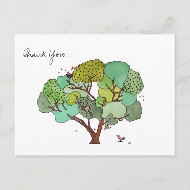 Gracias a Bird y a la postal de acuarela de las ab (Anverso)