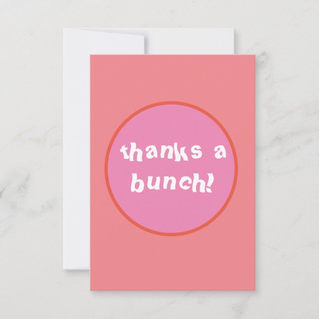 ¡Gracias a Bunch! Tarjetas planas (Anverso)