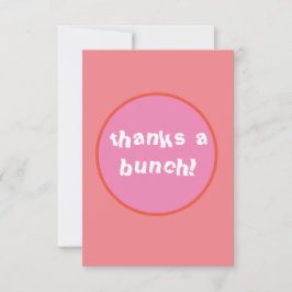 ¡Gracias a Bunch! Tarjetas planas