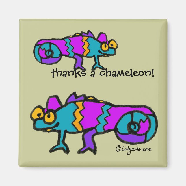 ¡Gracias a Chameleon! Imán (Frente)