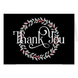 Gracias a Grey Wreath con Red Berries