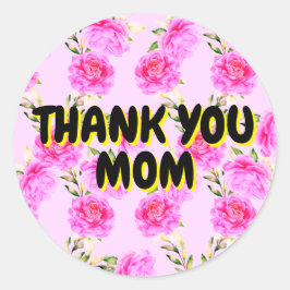 Gracias a las madres | Pegatinas de rosas rosadas