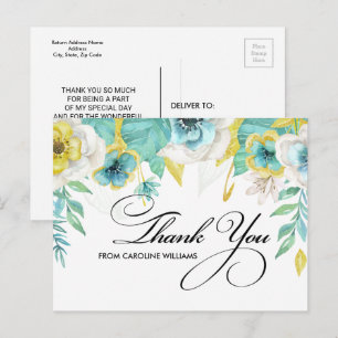 Gracias a las postales del Personalizado Bridal Sh