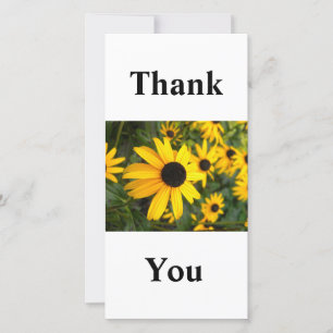 Gracias a las tarjetas de flores Susan de ojo negr