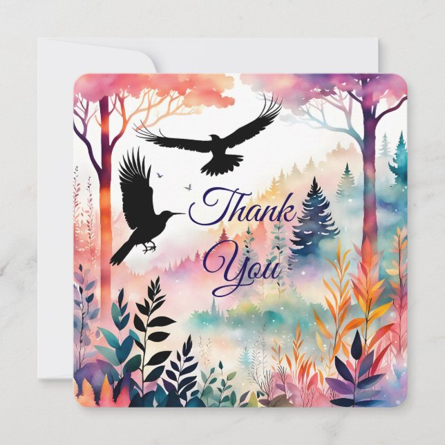 Gracias a los criadores de cartas en un bosque pac (Anverso)