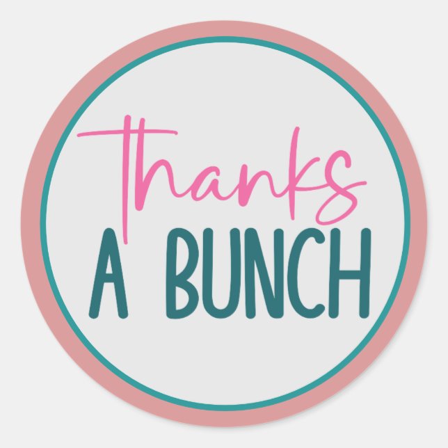 Gracias a los Pegatinas de Bunch (Anverso)