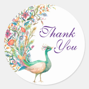 Gracias a los Pegatinas de la Ronda Peacock