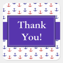 Gracias a los Pegatinas de los Anchores Náuticos