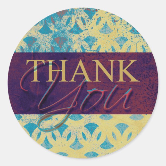 Gracias a los Pegatinas de sellos de sobres (Anverso)