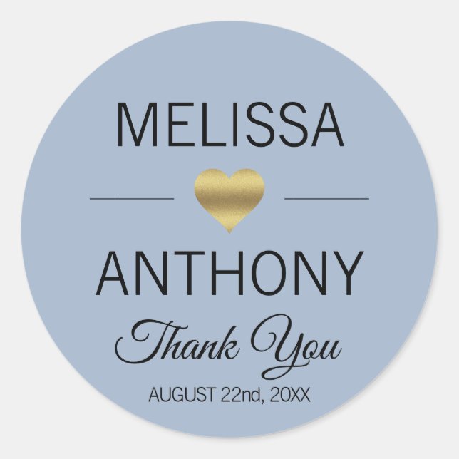 Gracias a los sellos de Boda azul turbulento del c (Anverso)